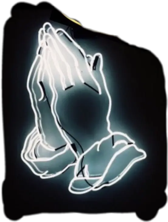 Prayer Hands Png Praying Hands Png Neon Praying Hands Grunge Aesthetic Tumblr Neon Praying Hands Png