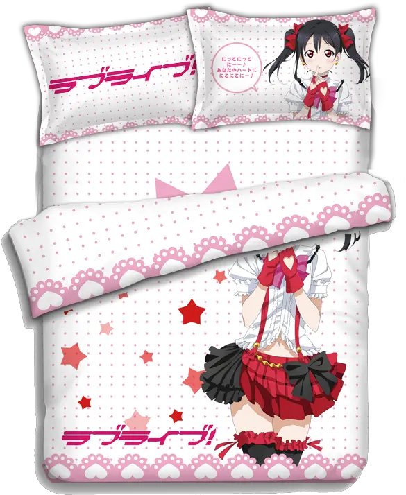 Details About Japanese Anime Lovelive Nico Yazawa Bed Sheets Bedding Sheet Sets Love Live Nico Bed Cover Png Nico Yazawa Png