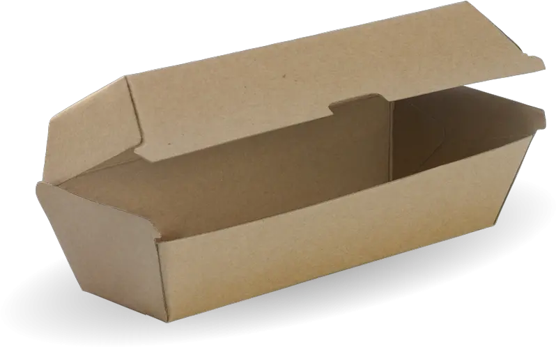 Compostable Hot Dog Bioboard Box Cardboard Packaging For Food Png Cardboard Box Transparent