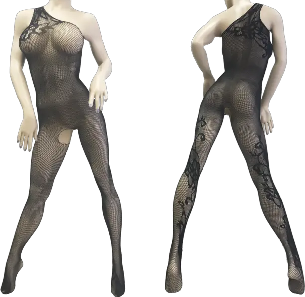 Shape Mi Floral Mesh Fishnet Crotchless Full Bodystocking Png