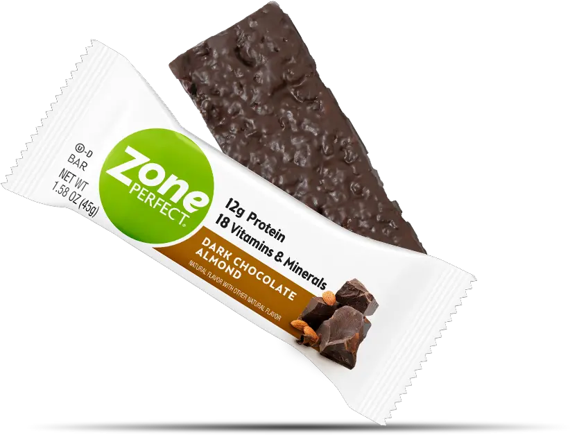 Zoneperfect Classic Bar Zoneperfect Dark Chocolate Almond Protein Bars Png Chocolate Bar Transparent