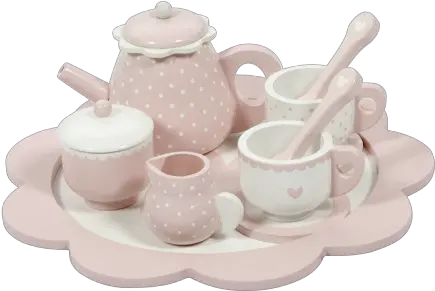 Little Dutch Wooden Tea Set Pink Tea Set Little Dutch Png Tea Set Png