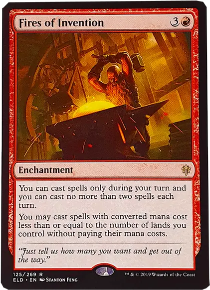 Magic The Gathering Tcg Fires Of Invention 125269 Fires Of Invention Deck Png Magic The Gathering Png