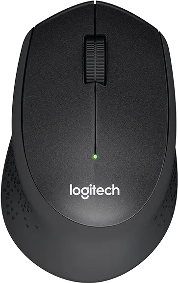 Logitech M330 Silent Plus 1000 Dpi Wireless Mouse Black 910004905 Logitech Silent Wireless Mouse Png Computer Mouse Transparent Background