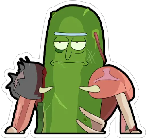 Sticker Maker Pickle Rick Rick And Morty Rick And Morty Pickle Rick Fight Png Pickle Rick Png