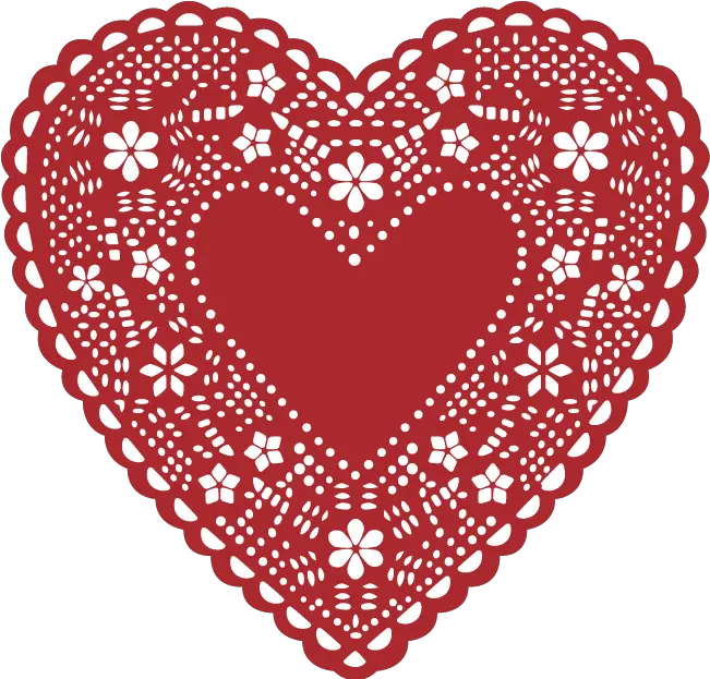 Doily Heart Clip Art Stock Png Files Love Valentines Day Hearts Doily Png