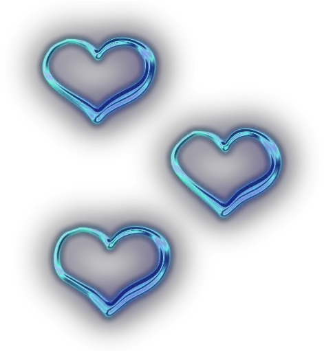 Download Hearts Heart Neon Tumblr Blue Heart Transparent Background Png Neon Heart Png