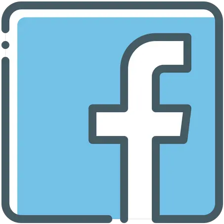 Facebook Logo Icon Of Colored Outline Style Available In Fb Icono Png Like Icon For Facebook