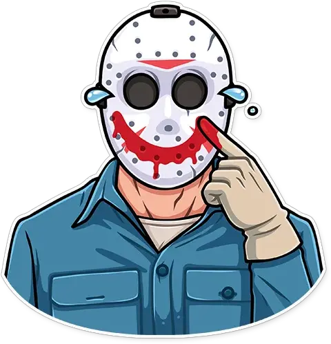 Friday The 13th Stickers For Telegram Jason Voorhees Sticker Telegram Png Friday The 13th Game Png