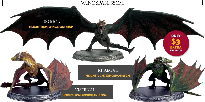 My Collectables Game Of Thrones Dragons Action Figures Png Game Of Thrones Dragon Png