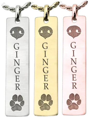 Pet Prints Vertical Bar Pendant Nose And Paw Print Solid Png Paw Prints Transparent