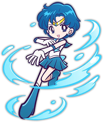 Sailor Mercury Puyo Puyo Quest Sailor Mercury Zerochan Png Sailor Mercury Png