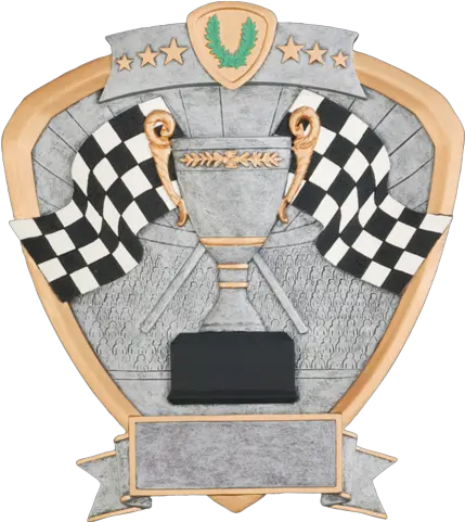 Racing Resin Shield Series P U2013 North Star Awards U0026 Trophies Corrida Carro Png Racing Flags Png