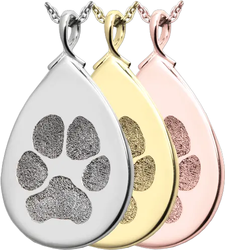 Wholesale Pet Print Jewelry Bu0026b Teardrop Pawprint Paw Print Necklace Tear Drop Png Tear Drop Transparent