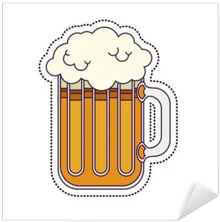 Beer Glass Icon Pub Alcohol Bar Brewery And Drink Theme Isolated Design Vector Illustration Sticker U2022 Pixers We Live To Change Beer Glassware Png Beer Mug Icon