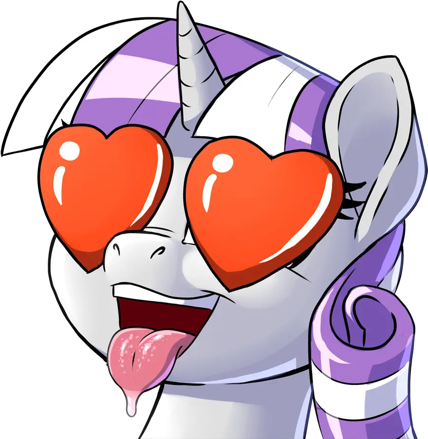 Patreon Logo Pony Portrait My Little Pony Ahegao Png Heart With Eyes Logo