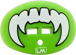 Vampire Fang Fluorescent Green Football Mouthguard Png Vampire Fangs Png