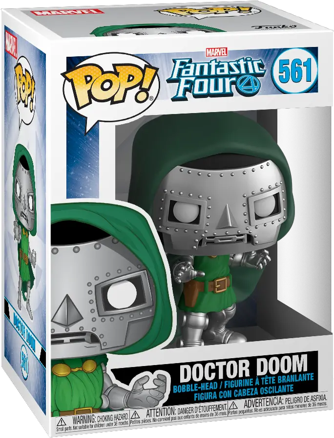 Funko Pop Marvel 561 Fantastic Four Doctor Doom Vinyl Figure New Pop Marvel Fantastic Four Doctor Doom Png Doctor Doom Png