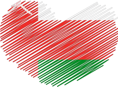 Download Oman Heart Flag Parallel Png Oman Flag Png