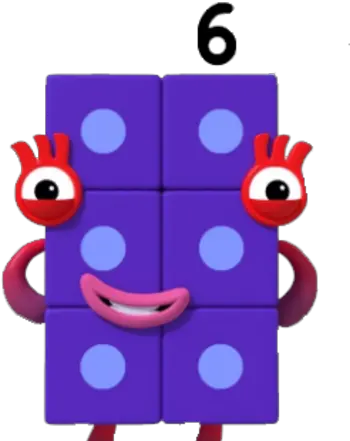 Numberblocks Number 6 Png