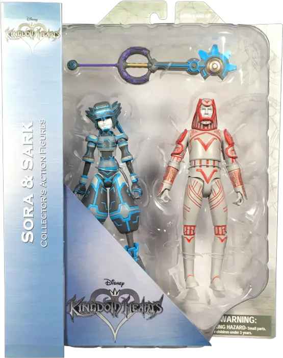 Kingdom Hearts Ii Space Paranoids Sora U0026 Sark 110th Scale Action Figure 2pack Fictional Character Png Kingdom Hearts 2 Logo