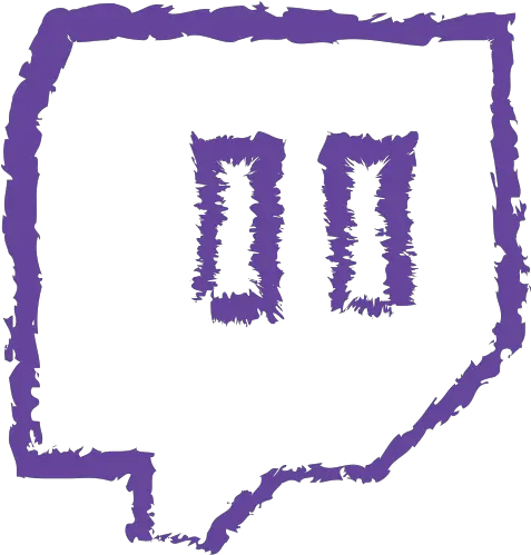 Grunge Line Media Social Twitch Icon Drawn Twitch Icon Png Twitch Logo Png