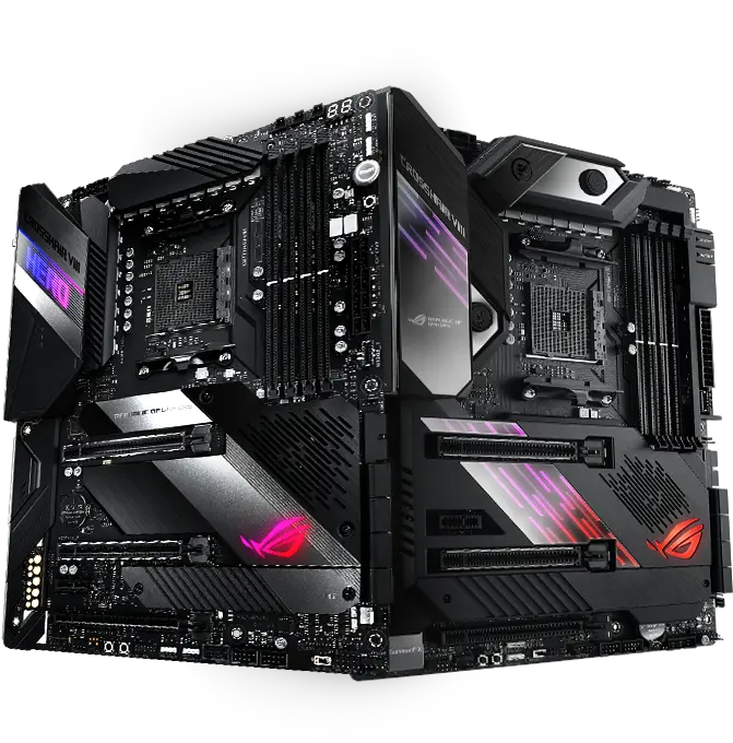 Global Brand Pvt Ltd Largest Ict Provider In Bangladesh Asus Rog Crosshair Viii Formula Atx Am4 Motherboard Png Computer Png Images