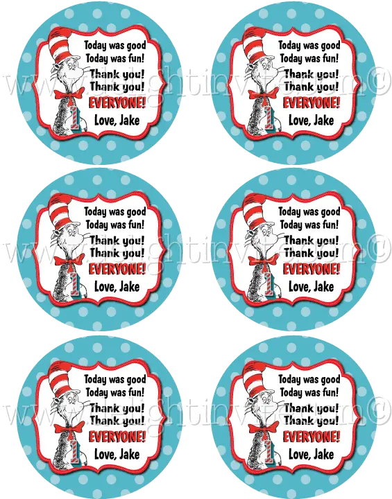 Download Seuss 1st Birthday Favor Tags Dr Seuss Thank Yous Free Printable Dr Seuss Gift Tags Png Dr Seuss Png