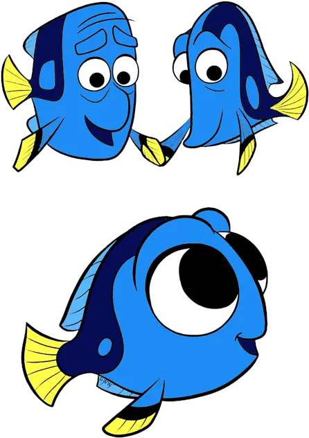 Finding Nemo Clipart Baby Dory And Her Parents Png Nemo Png