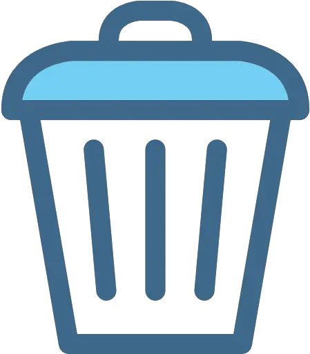 Garbage Trash Recycle Can Tin Tools And Utensils Icon Png Bin Blue