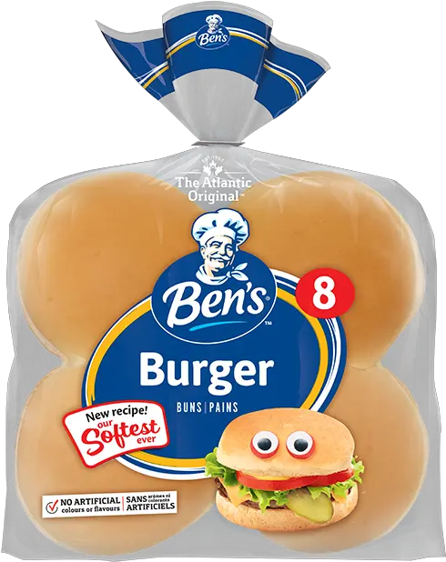 Bens Hamburger Buns Bens Buns Png Burger Bun Png