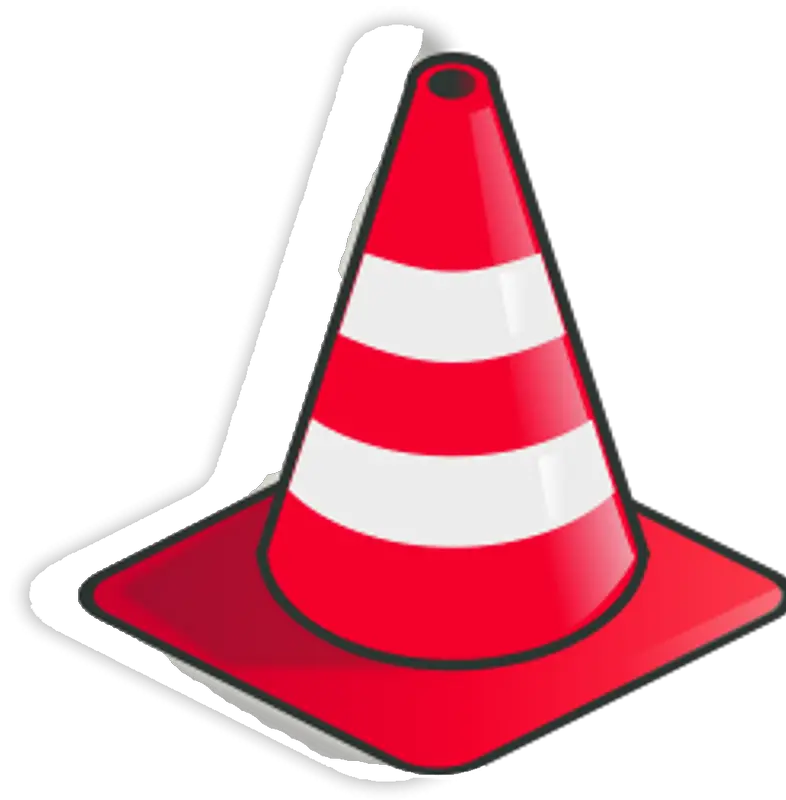 Caution Red Traffic Cone Clipart Png Traffic Cone Png