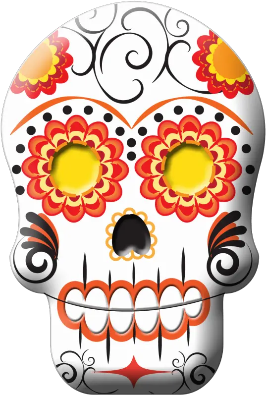 Calavera Skull Clip Art Sugar Skulls Png Download 636 Calavera Sugar Skull Png