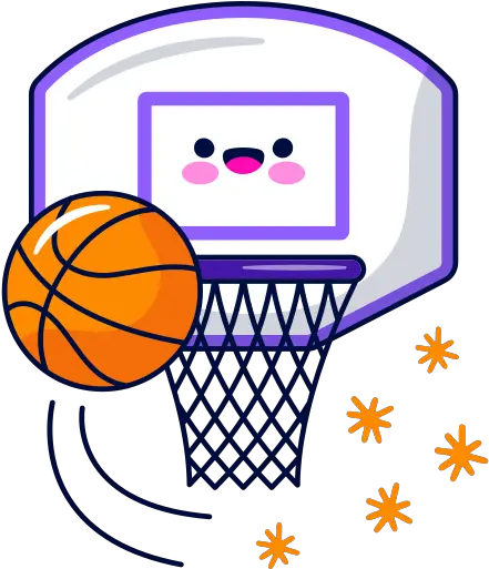 Basketball Sticker Free Education Stickers To Download Basketball Hoop Black And White Ball Png Basketball Hoop Icon