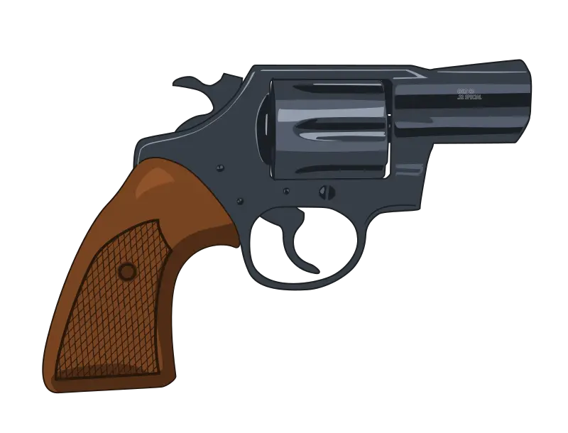 Mid Detail Snub Nosed Revolver Revolver Clipart Png Revolver Transparent