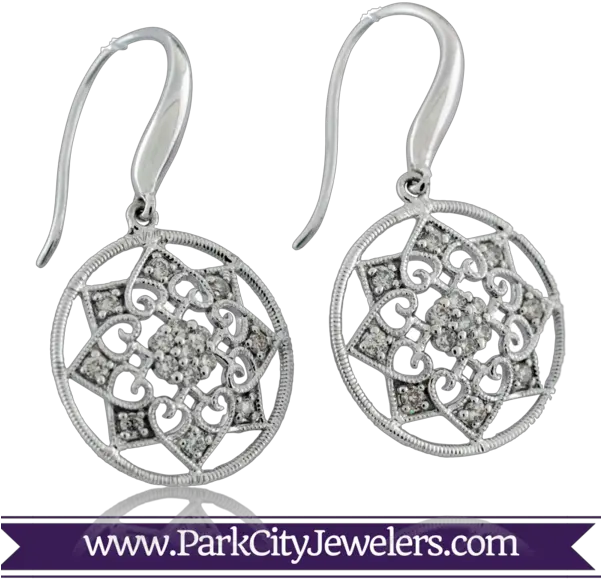 Mandala Diamond Snowflake Earrings Jewellery Png Diamonds Falling Png