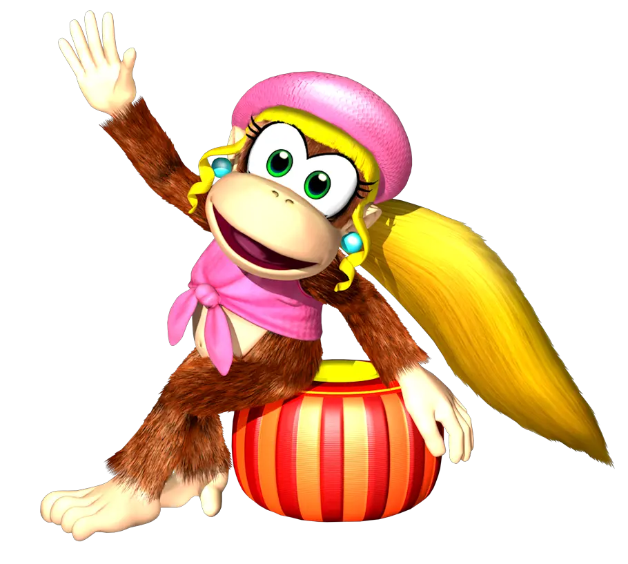 Donkey Kong Country Main Characters Dixie Kong Png Kong Png