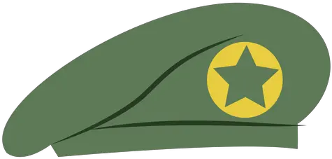 Military Beret Cap With Star Transparent Png U0026 Svg Vector File Desenho De Boina Militar Military Logos Png