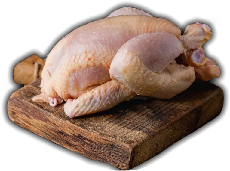 Fresh Poultry Pollo Crudo Amarillo Fondo Gris Png Turkey Leg Png