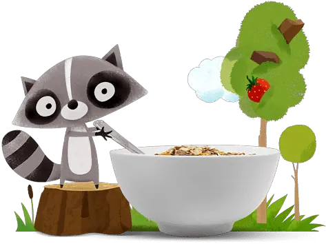 Nat Raccoon Eating Transparent Png Bowl Raccoon Emoji Icon