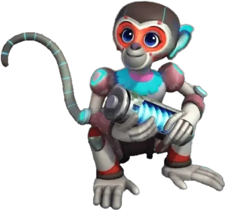 Miss Baker Robot Monkey Transparent Png Stickpng Figurine Monkey Transparent Background