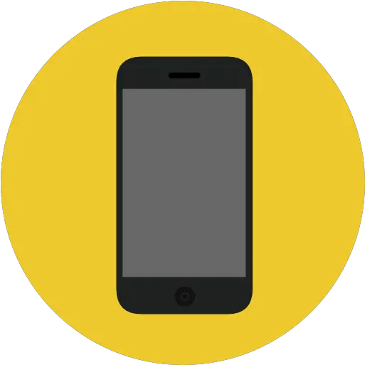 Touch Screen Mobile Phone Iphone Cellphone Smartphone Handphone Icon Png Yellow Cellphone Icon Transparent