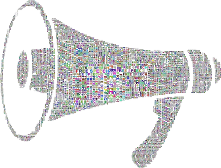 Over 100 Free Megaphone Vectors Pixabay Libertad De Expresión Imajenes Png Talking Megaphone Icon Free Vector