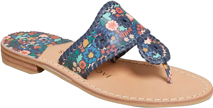 Jacks Flat Floral Icon Sandal For Women Png Flip Over Icon
