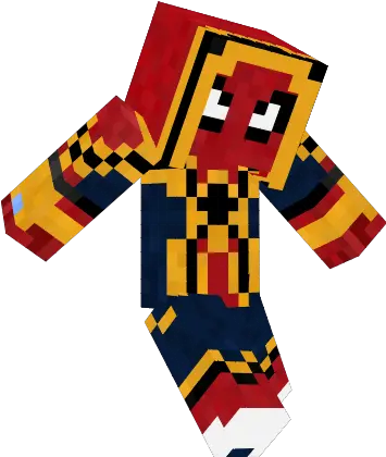 Biometal Iron Spider Man Gia Nova Skin Iron Spider Man Minecraft Skin Png Iron Spider Png