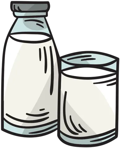 Dairy Milk Drink Beverage Illustration Transparent Png Botella De Leche De Vidrio Png Milk Bottle Png