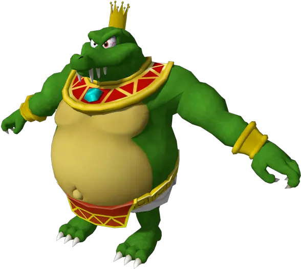 Wii Mario Super Sluggers King K Rool The Models Resource Fictional Character Png King K Rool Transparent