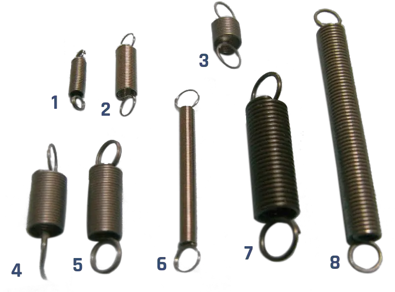 Various Kinds Of Springs Wire Forms Cylinder Png Metal Spring Png