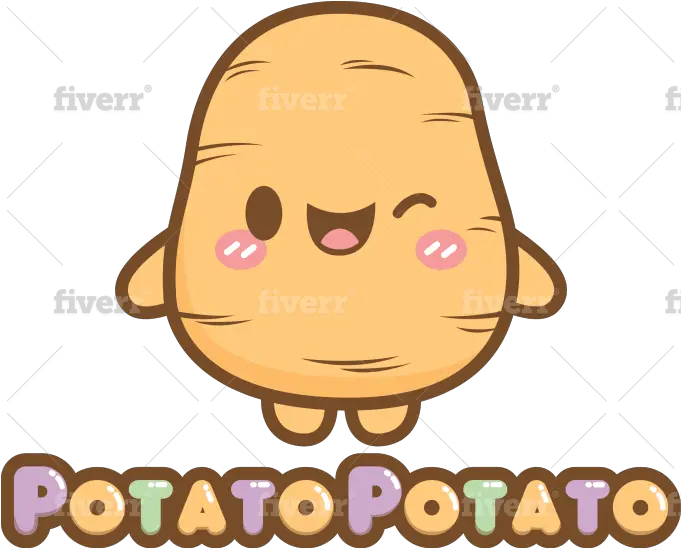 Design Cute Logo For Your Brand Happy Png Kawaii Potato Png