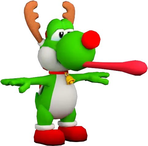 Mobile Mario Kart Tour Yoshi Reindeer The Models Mario Kart Tour Yoshi Tour Png Mario Jumping Png